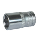 1/2" Drive 15mm Metric Super Lock Shallow 6-Sided Single Hex Socket Bergen