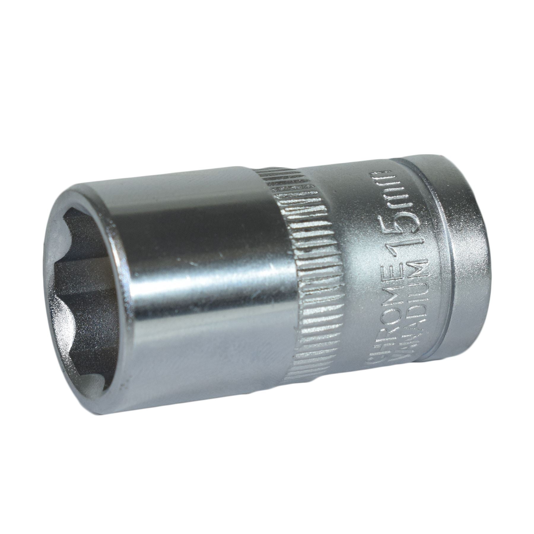 1/2" Drive 15mm Metric Super Lock Shallow 6-Sided Single Hex Socket Bergen