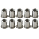 10mm Alu Nut Serts Riveting Nuts Rivet Nut Threaded Inserts Blindnut Rivnut 10PC