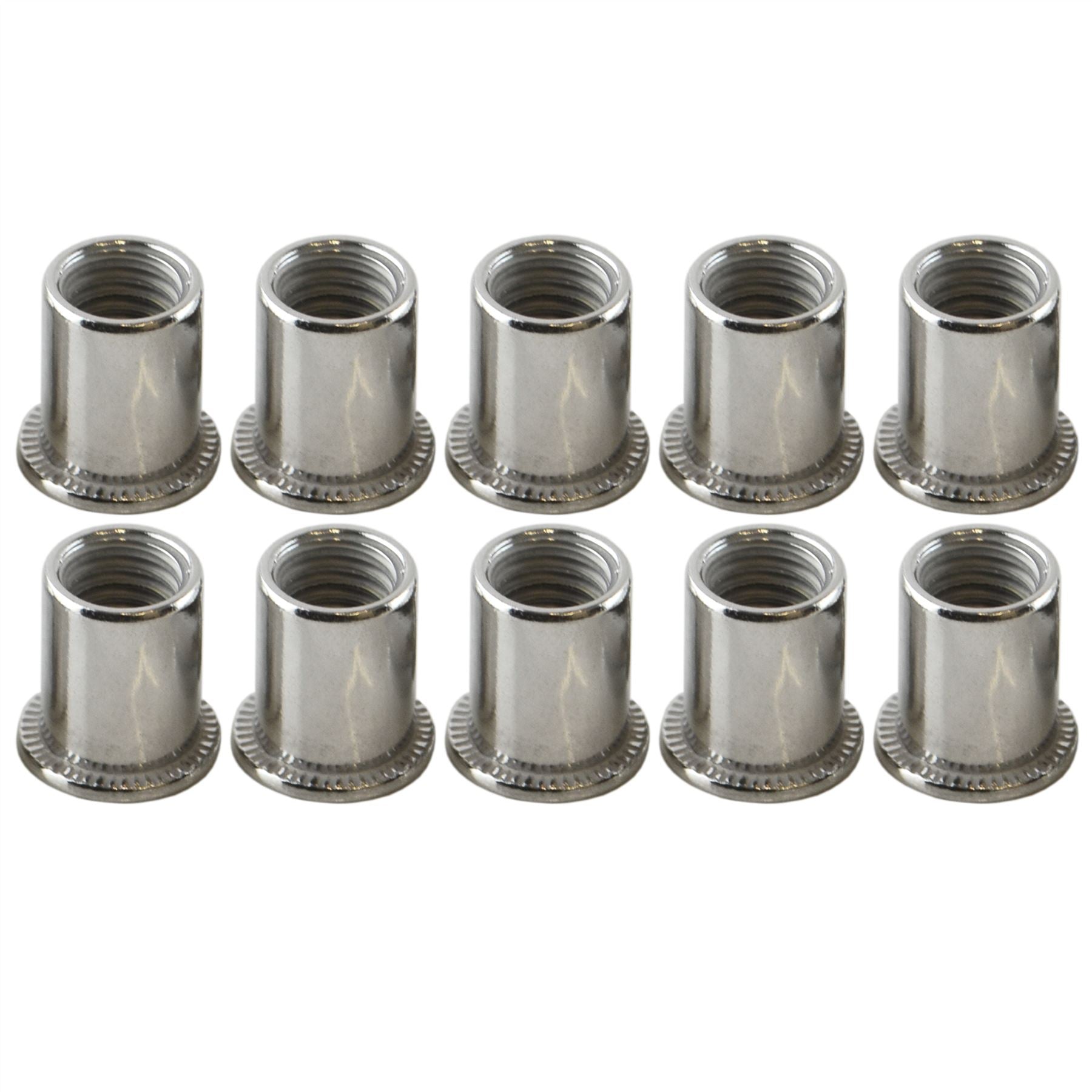 10mm Alu Nut Serts Riveting Nuts Rivet Nut Threaded Inserts Blindnut Rivnut 10PC