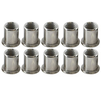 10mm Alu Nut Serts Riveting Nuts Rivet Nut Threaded Inserts Blindnut Rivnut 10PC