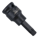 Torx Star Impact flache, kurze Bit-Steckschlüssel T10–T60, einzeln, 3/8 Zoll Dr.