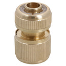 Brass Hose End Connector For 1/2in Garden Pipe Quick Release For Taps / Sprayers