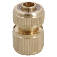 Brass Hose End Connector For 1/2in Garden Pipe Quick Release For Taps / Sprayers