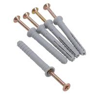 Screw And Anchor Wall Raw Plugs For Brick Concrete Wood 5mm – 8mm 18pc