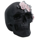 Floral Skulls Ornament Set Of 3 Resin Statue Sculpture House Decoration Home