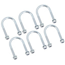 M8 Round Bend U Bolt 42mm x 70mm Width x Length Pipe Clamp Fixing