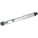 1/4" Drive Torque Wrench 5 - 25 Nm + Metric 6 Sided Shallow Sockets 4 - 14mm