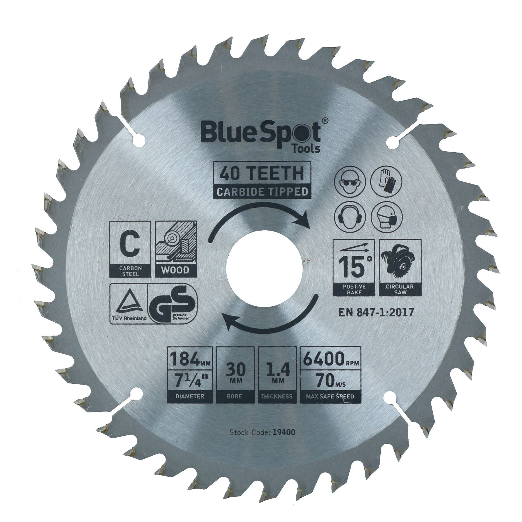 Kreissägeblatt 184 mm x 30 mm 24 48 60 Zähne TCT Trennscheibe Holz 3-tlg