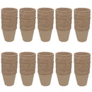Biodegradable Fibre Plant Pots For Seeds Seedlings Cuttings Round 8 x 8cm