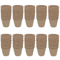 Biodegradable Fibre Plant Pots For Seeds Seedlings Cuttings Round 8 x 8cm