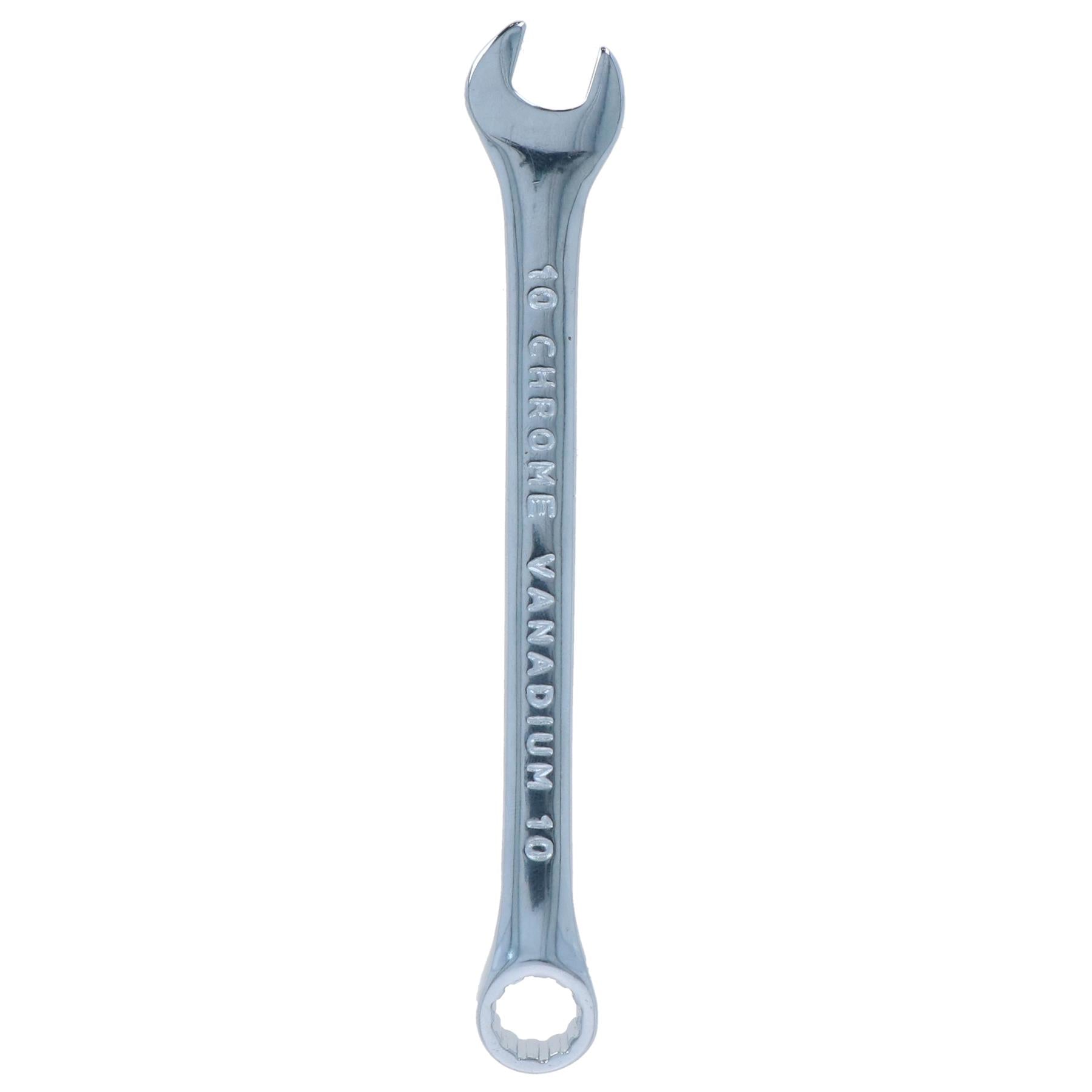 Clé mixte métrique 10 mm à anneau ouvert et à deux pans