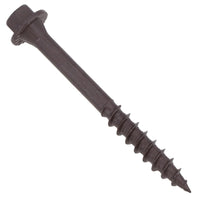 63mm Timber Sleeper Wood Screws For Railway Sleepers Hex Head Brown 150pc