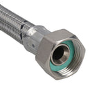 15mm or 22mm Easy Fit Braided Tap Connector Push fit Quick Release 300mm Long