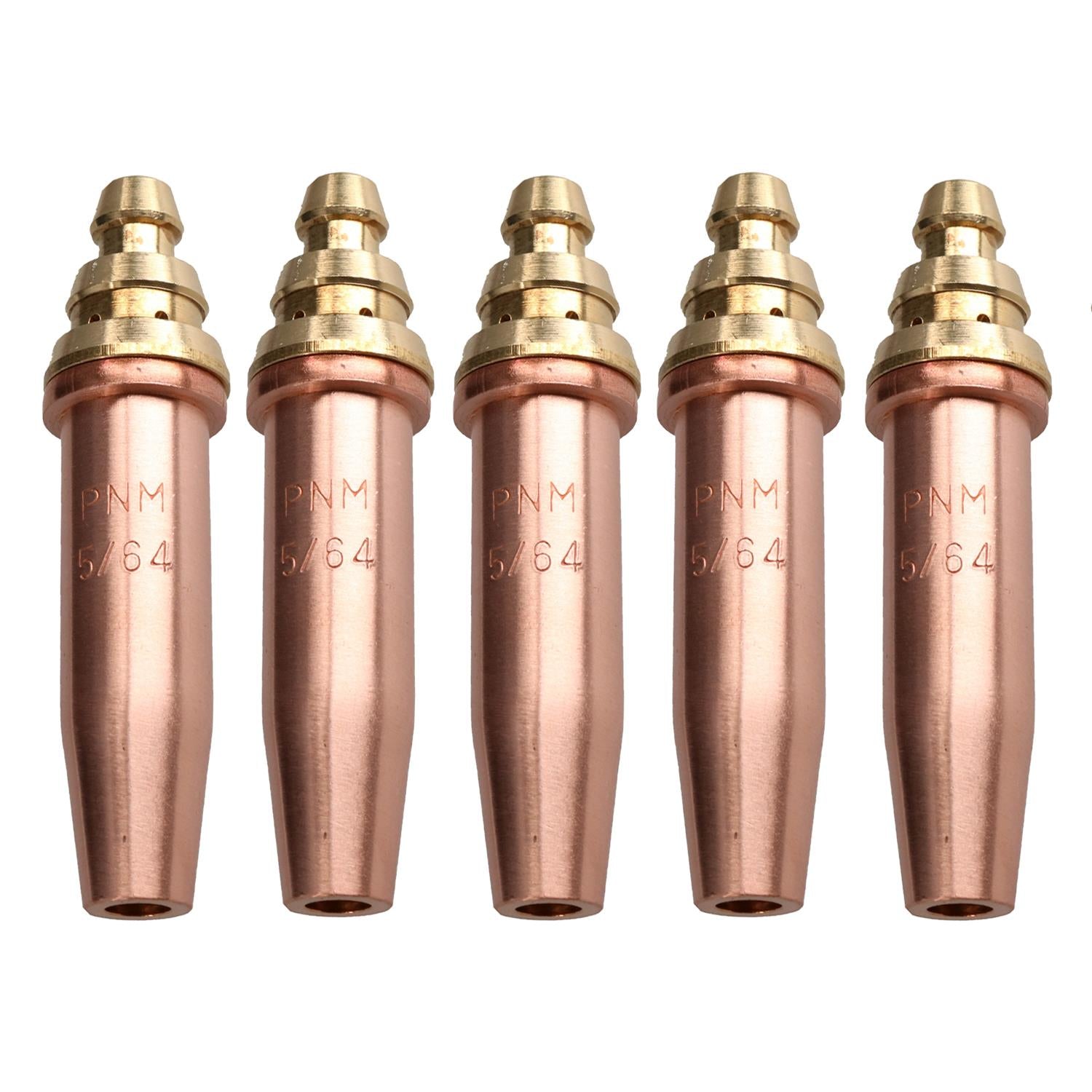 PNM Oxy Propane Gas Cutting Nozzle Tip Standard length 5/64" 70-100mm 5pk