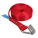 Sangle à cliquet en acier inoxydable pour remorque de bateau 3,7 m 25 mm Crochet à griffe de qualité marine