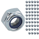 M4 x 0.7mm Nyloc Nut Fastener Hexagonal Metric Nuts Grade 8 Zinc Plated