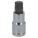 T60 Male Torx Bit Star Socket 1/2" Drive Standard Internal Chrome Vanadium Steel