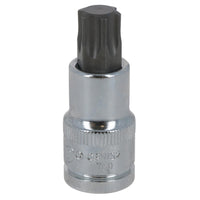 T60 Male Torx Bit Star Socket 1/2" Drive Standard Internal Chrome Vanadium Steel