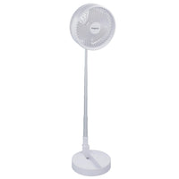 Ventilateur pliable télescopique sans fil Refroidisseur portable 93 – 975 mm Blanc