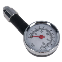 Tyre Wheel Pressure Dial Gauge 10 - 100psi Measure Bike / Car TE018