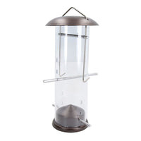 Small Deluxe Bird Feeder Nyjer Seed Holder Hanging Feeding Station Wild Birds