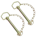 19mm (3/4in.) x 162mm Trailer Towing Hitch Pin For Tow Ball Pin Couplings 2pc