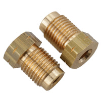 Brass Brake Pipe Fittings M10 x 1mm Short Male 10 PACK for 3/16" Pipe FL13