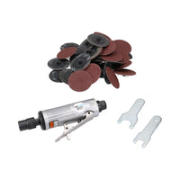 Air Die Grinder Tool 25,000 RPM Complete with 41pc Quick Change Sanding Kit
