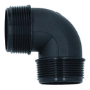 Polypropylene PP 1-1/2in BSP Male x Male Threaded 90° Elbow Connector