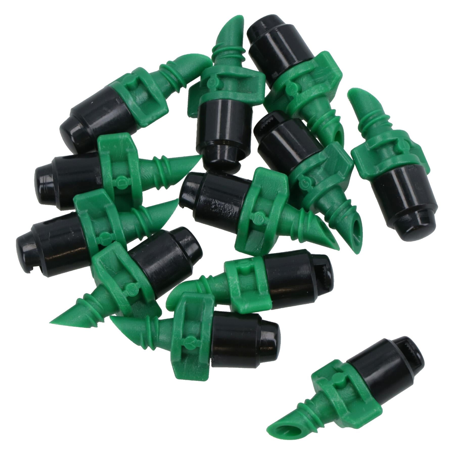Micro Jet Sprinkler 90 Degree Coverage Watering Sprayer 4 + 13mm Pipe 12pc