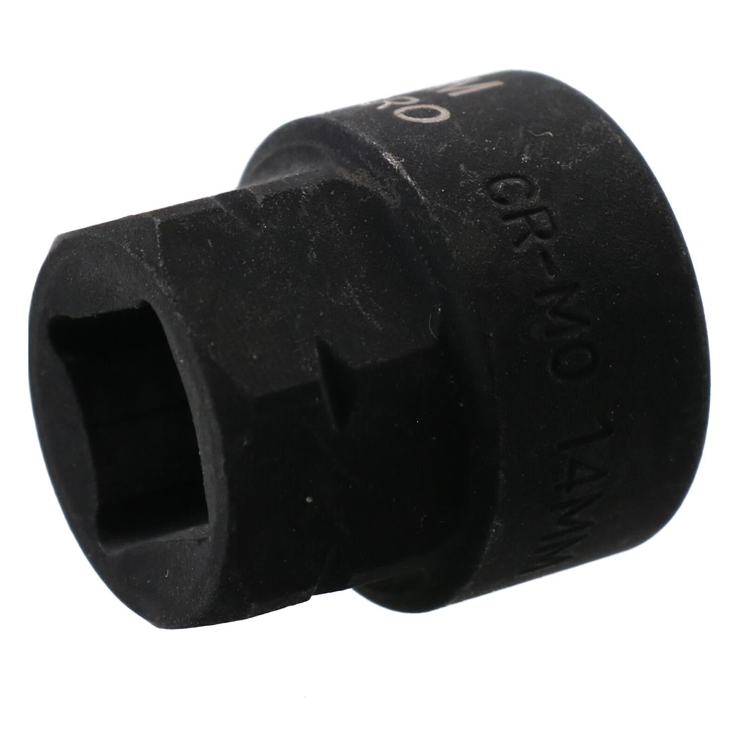 14mm Metric Stubby 3/8" Drive Shallow Impact Socket Hex Shank 25mm Depth