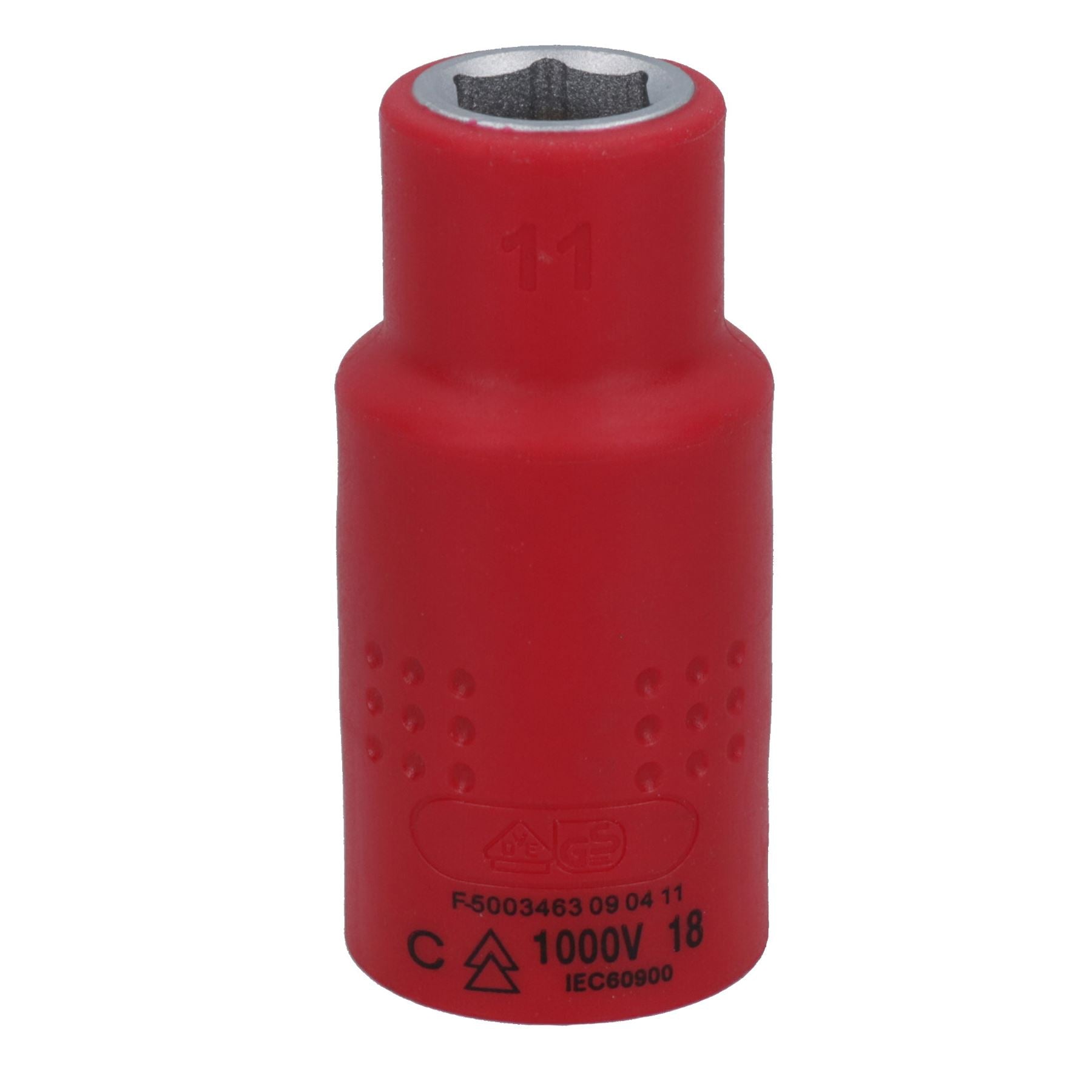 1/2in drive VDE Insulated Shallow Metric Socket 6 Sided Single Hex 1000 V