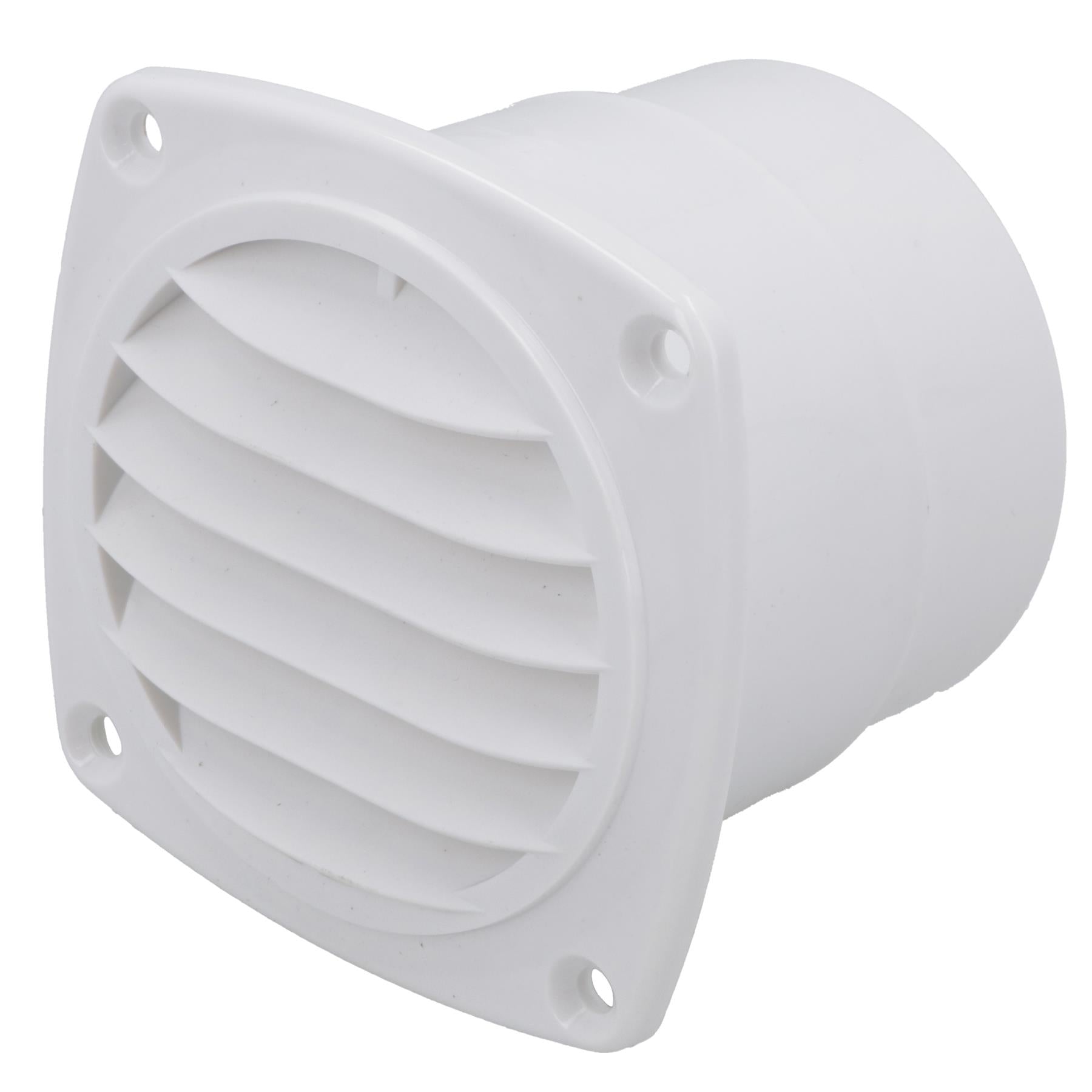 2,5" Kanal-Lamellen-Entlüftungsgitter, hochwertiger Ventilatorgrill für Boote, Wohnwagen und Wohnmobile