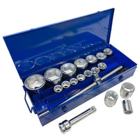 1" Drive Metric Socket And Accessory Set Kit 30mm - 80mm 6 Sided 21pc