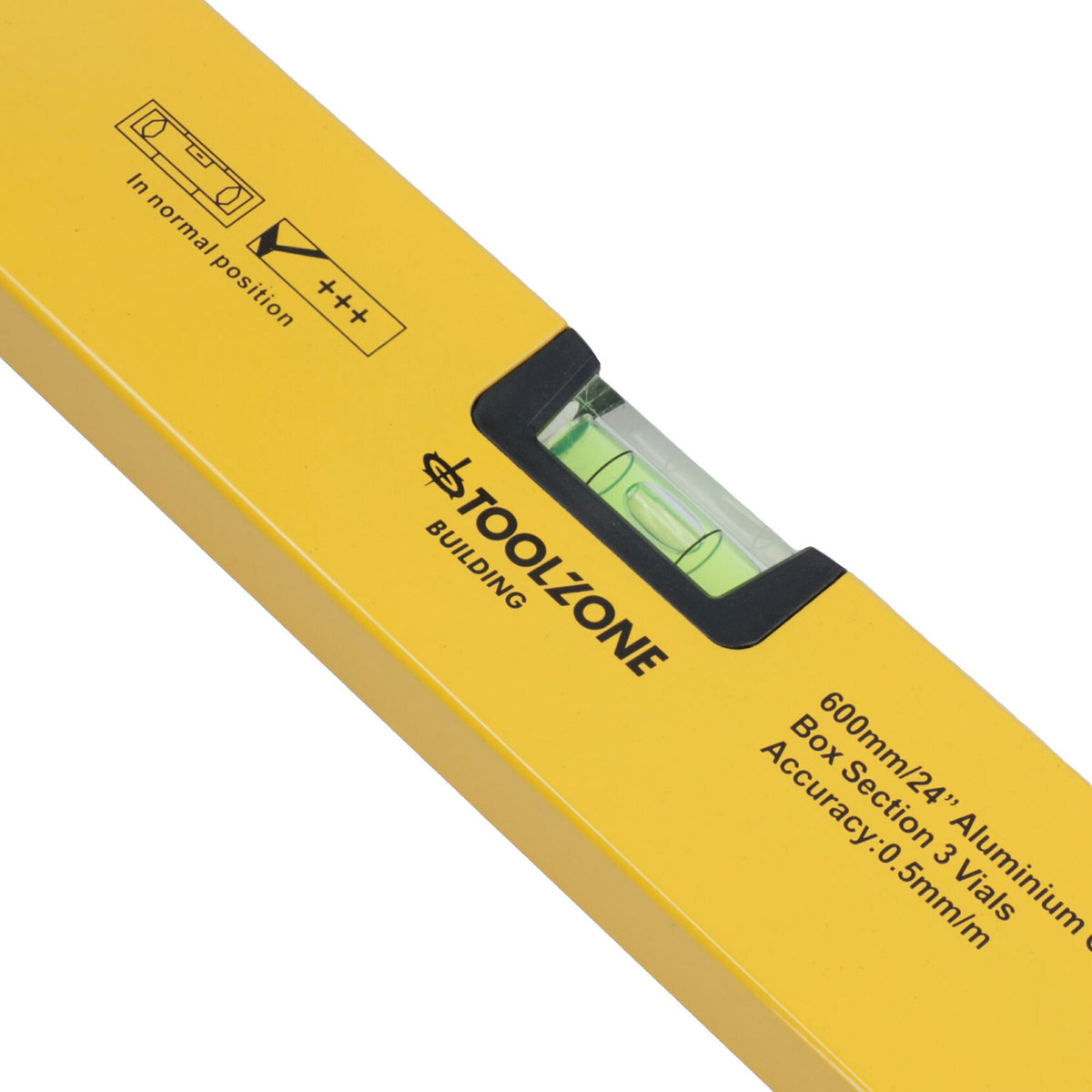 24 Inch 2 Foot Aluminium Builders Spirit Level Scaffold Levelling Straight 3 Vials
