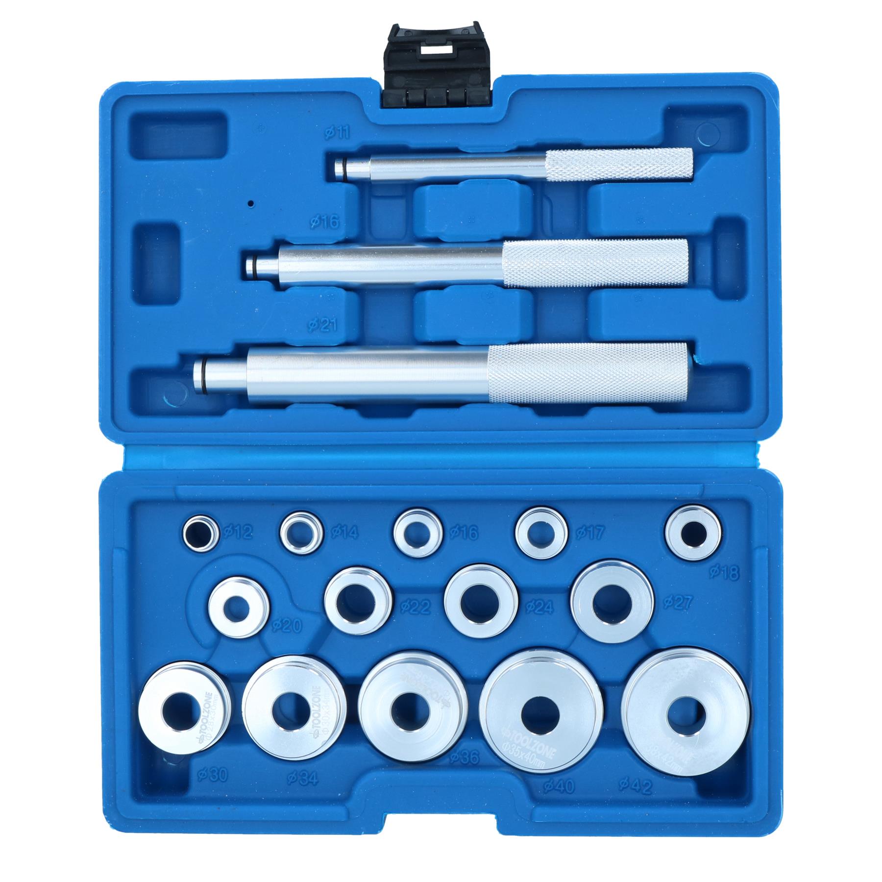 Bush Bearing Race Seal Driver Kit For Bushings Wheel Bearings Metric Sizes 17pc