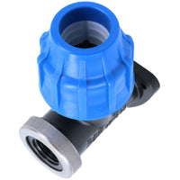 20mm x 1/2" MDPE Wall Elbow Outside Tap Fitting Threaded Connector Bend