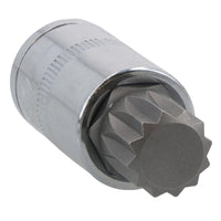 Douilles carrées triples inviolables à entraînement mâle cannelé 1/2" M10 - M18