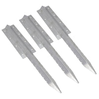 Garden Double Sleeper Straight Support Spike Stake Stainless Steel 670mm