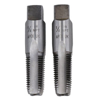 NPT Taper & Plug Tap Set Tungsten Steel Thread Cutter 1/8" - 1/4"