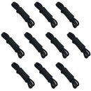 10pk 2m Double Braided Fender Lines 10mm Boat Rope Spliced Loop Black