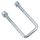 4 boulons en U et 2 plaques de base pour ressort à lames paraboliques doubles Ifor Williams 115 x 53 mm