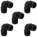 Polypropylene PP 1/2in BSP Male x Male Threaded 90° Elbow Connector