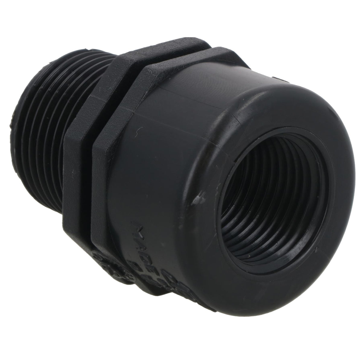Polypropylene PP Threaded Reducing Socket Female – Male 3/4in – 1/2in BSP