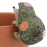 Hedgehog Rabbit Turtle & Snail Plant Pot Hanger Garden Ornament Statue Vase