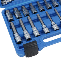 1/2" Drive Allen Hex Key Metric Sockets Shallow And Deep 5mm - 19mm 30pc
