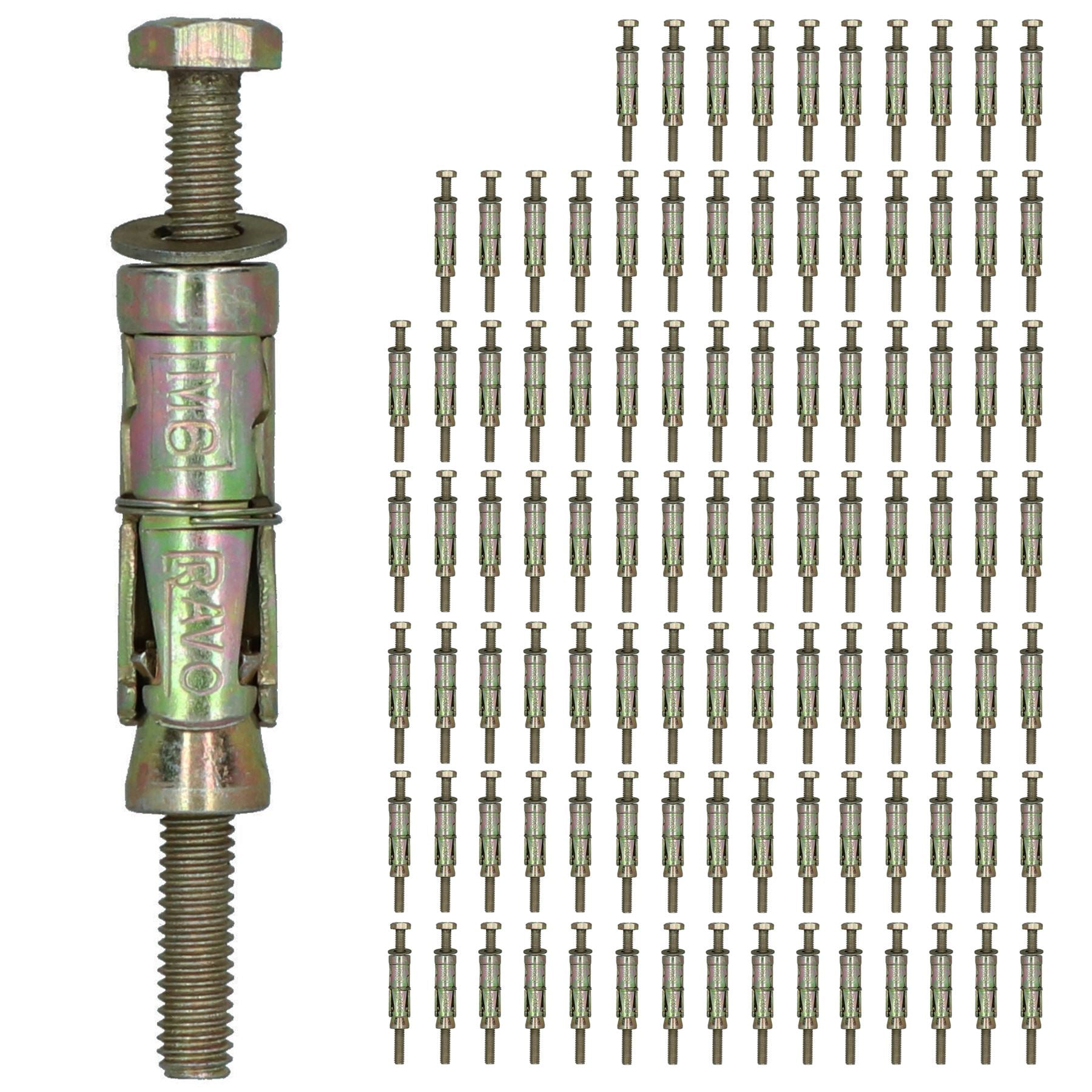 M6 6mm x 75mm Spreizbolzen für Mauerwerkshülsenanker Befestigungselement