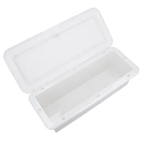 Aufklappbare Kunststoff-Aufbewahrungsbox für Decks, Schrankluke, 43 cm x 18 cm, für Boote und Wohnmobile
