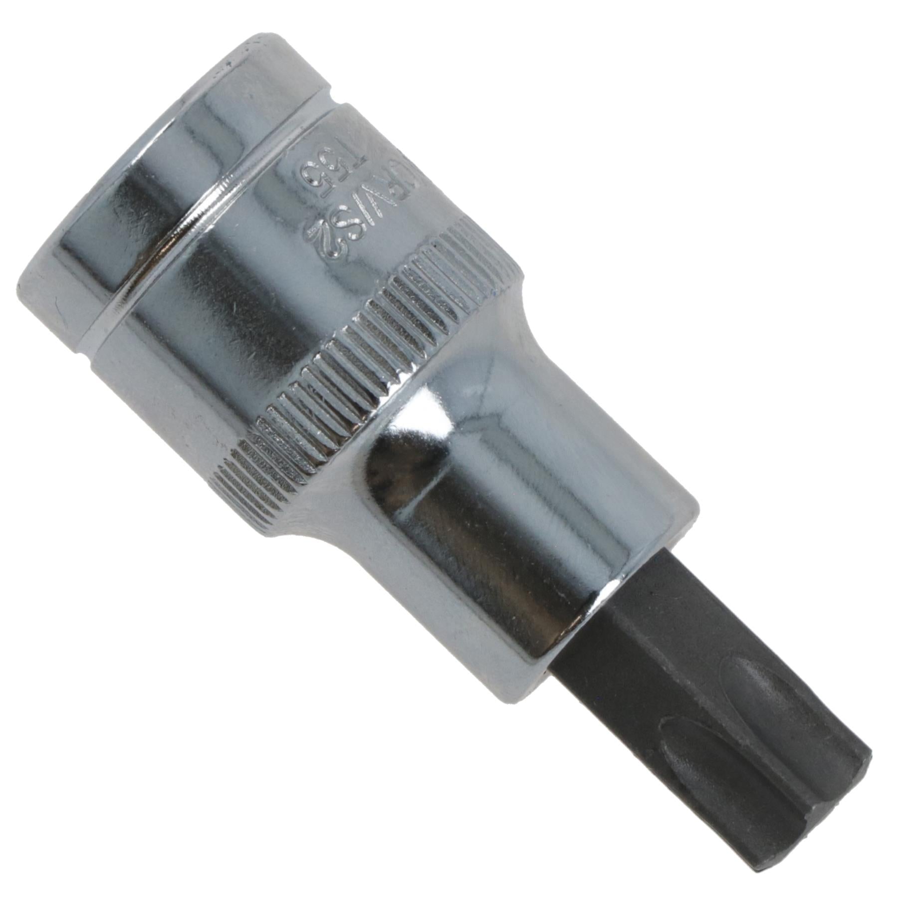 T55 Torx-Bit-Stern-Steckschlüsseleinsatz, 1/2 Zoll Antrieb, Standard-Innenteil, Chrom-Vanadium-Stahl